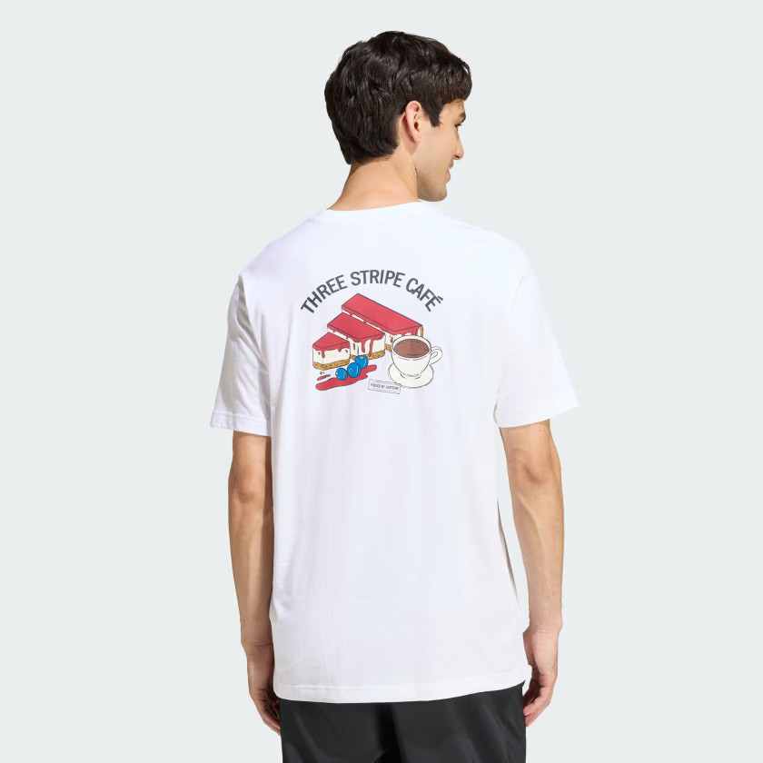 adidas men COFFEE CAFE CHEESECAKE GRAPHIC T-SHIRT gallery