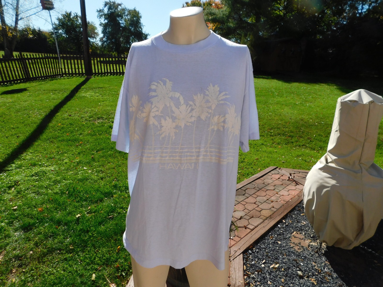 Vintage HAWAII SOUVENIR TEEJAYS SOUVENIR Adult T Shirt Large MADE FREE SHI
