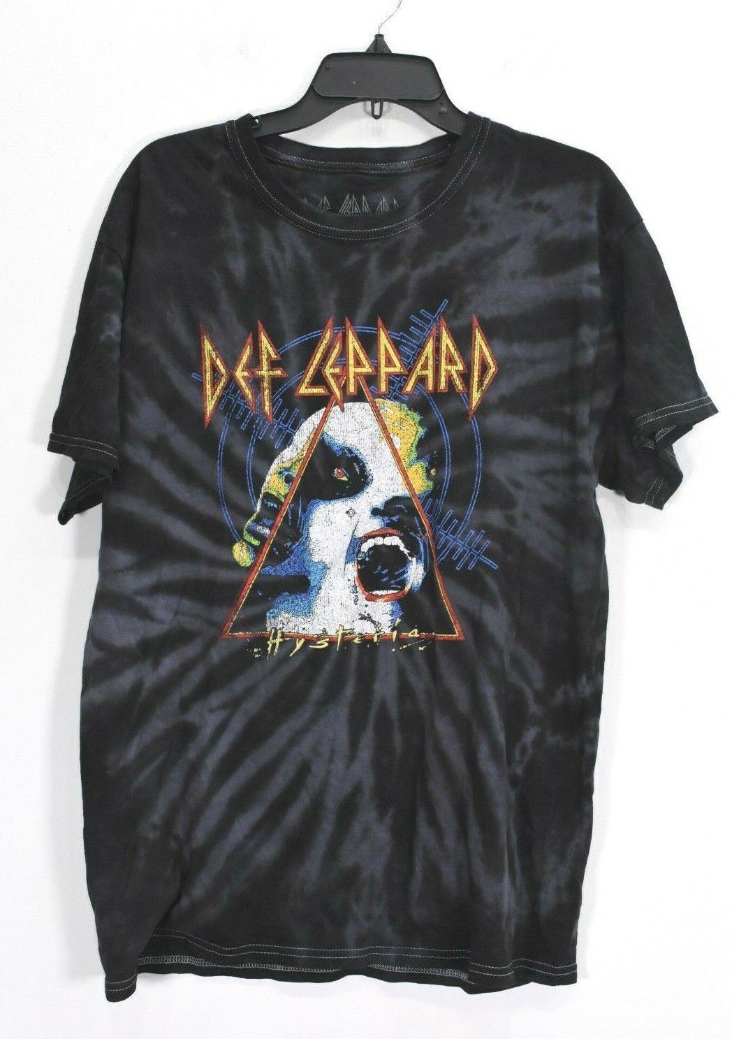 DEF LEPPARD Adult Tonal Spider Scoop Neck Short Sleeve Casual Cotton T Shirt L gallery