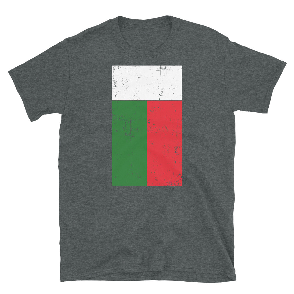 Madagascar Africa Antananarivo Distressed Flag Short-Sleeve Unisex T-Shirt gallery