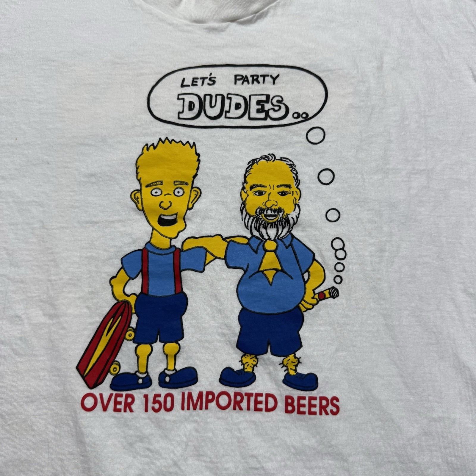 Vintage 80s Houston Matthias Restaurant Pub 150 Imported Beers Shirt Size XL gallery