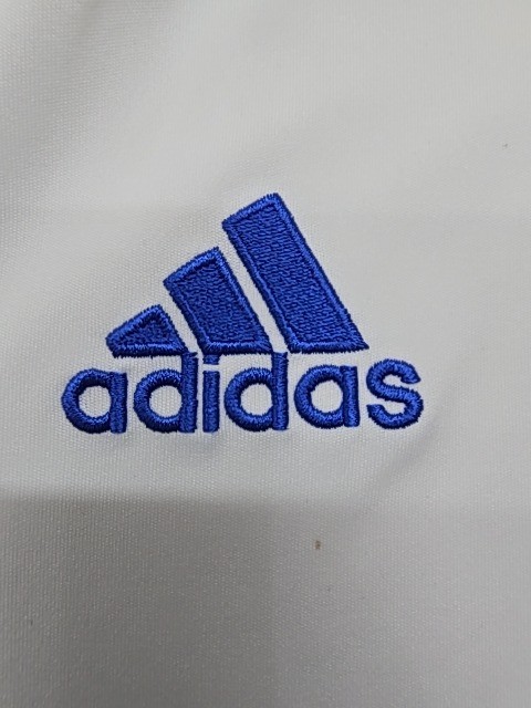 Adidas Men White Striped Climate T-Shirt Size M Regular Crew Neck Logo gallery