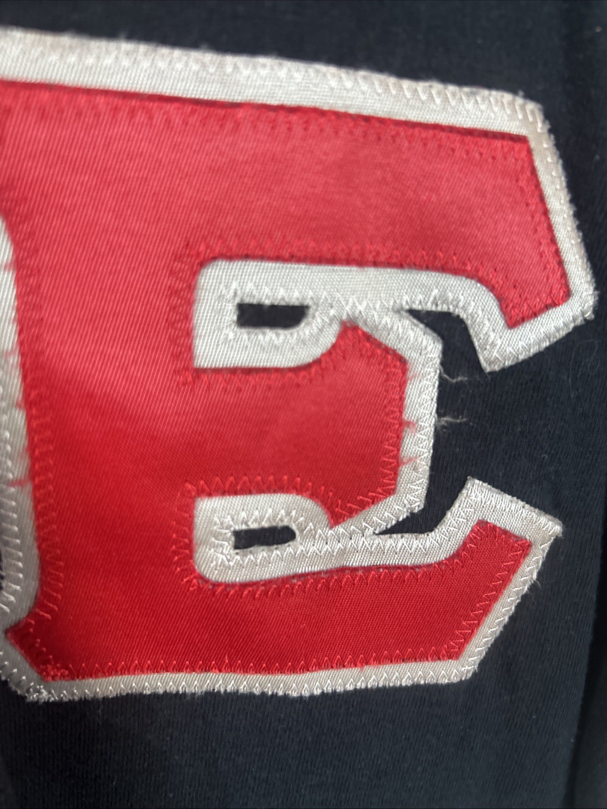 TKE Tau Kappa Epsilon Shirt Deep Navy Blue W Stitched/Patched Red Letters XL EUC gallery