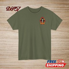 2nd Battalion 2nd Marine Regiment USMC Small Logo T-Shirt S-5XL Made In USA