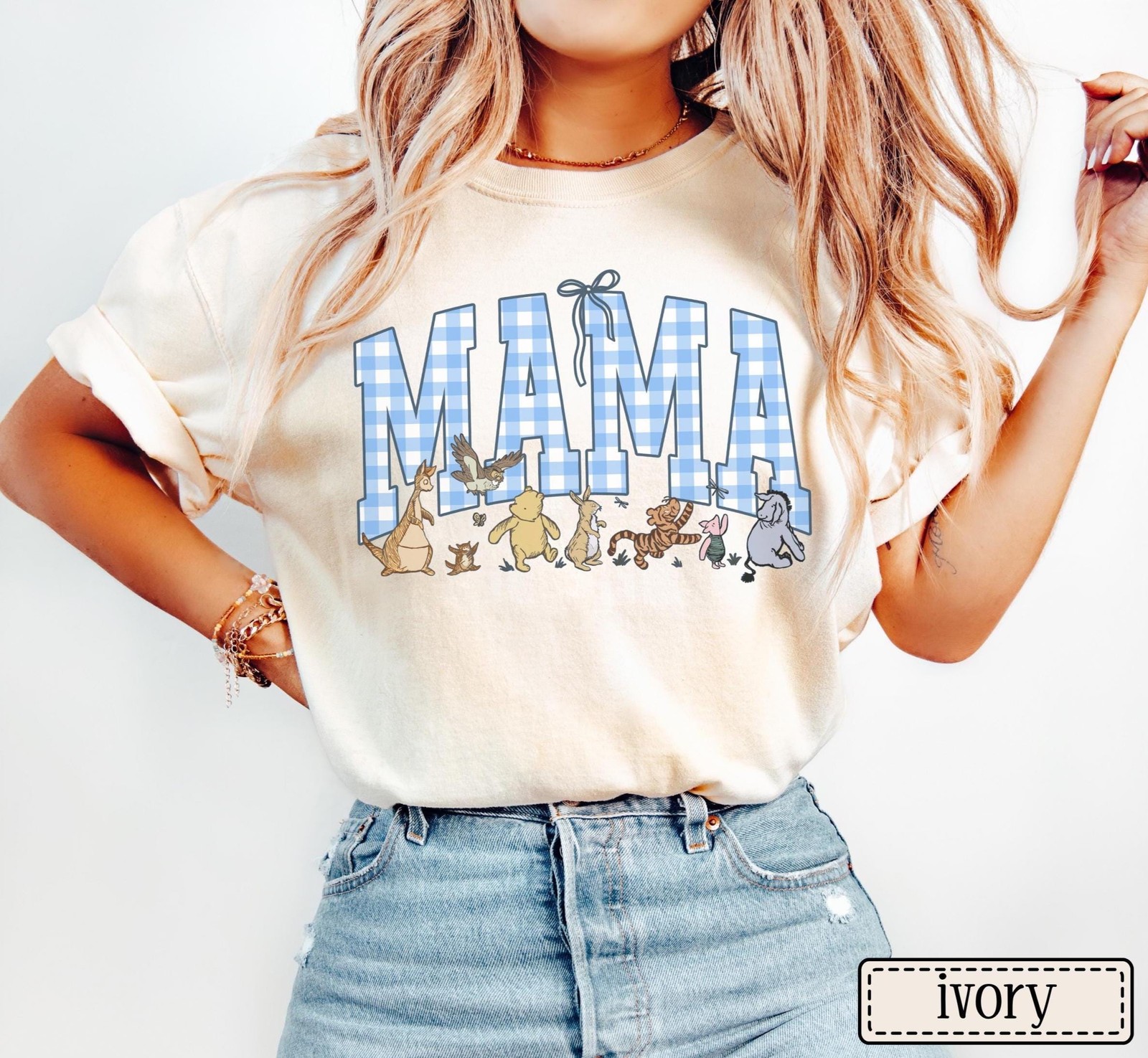 Mama Bear Gingham T-Shirt, Cute Mom Tee, Mothers Day Gift gallery