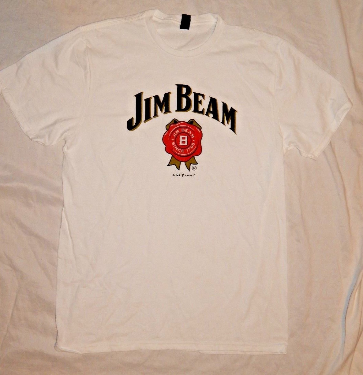 Jim Beam Bourbon Whiskey White T-Shirt NWOT New gallery