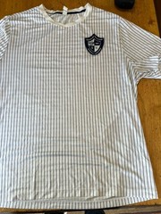 Rhone Swift Academy Pinstripe Mesh Performance Jersey White w/ Blue Shirt Xxl