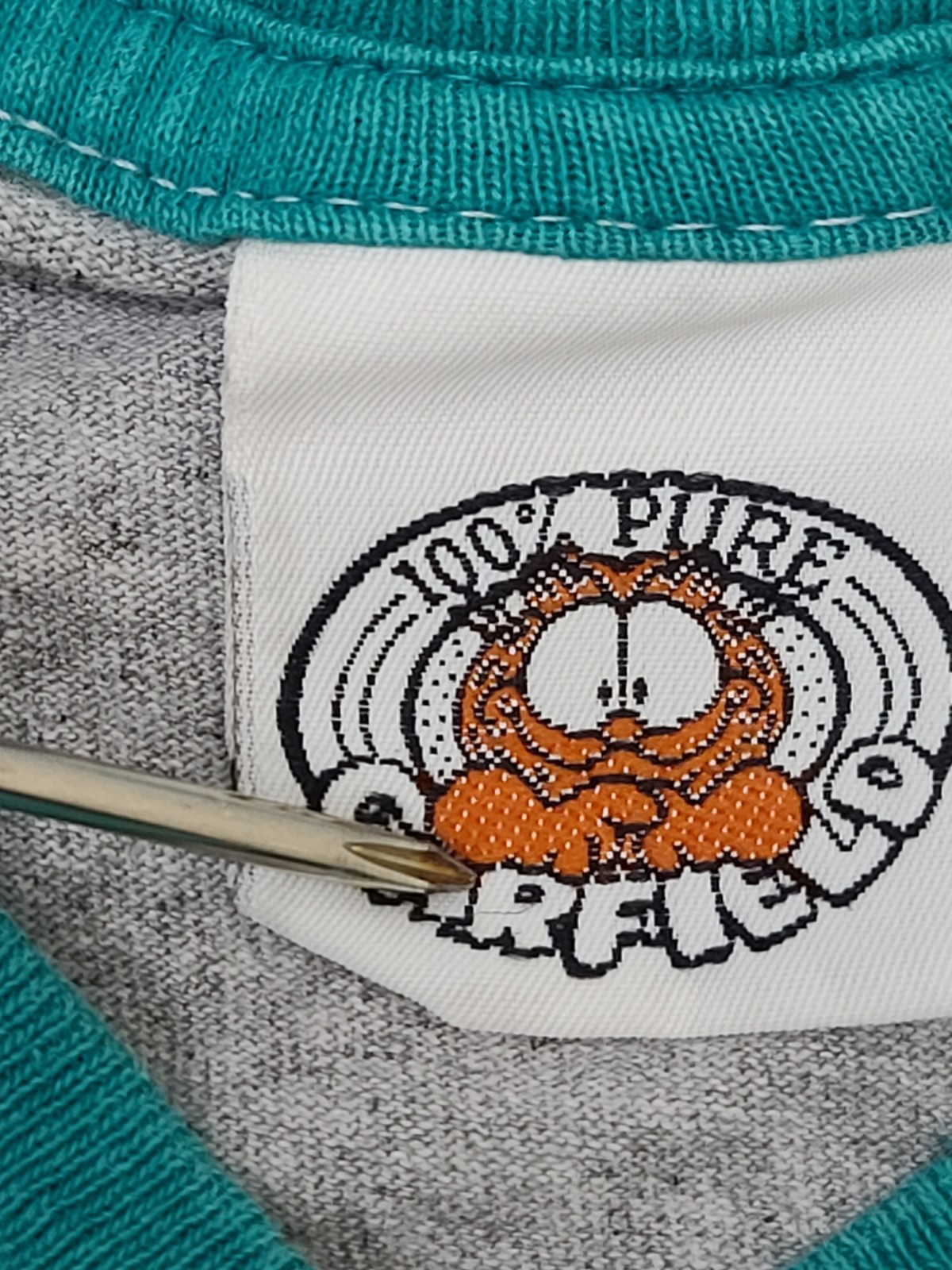 Vintage Team Garfield Football Shirt OSFA Oversized 2XL Sleep Shirt Nightgown gallery