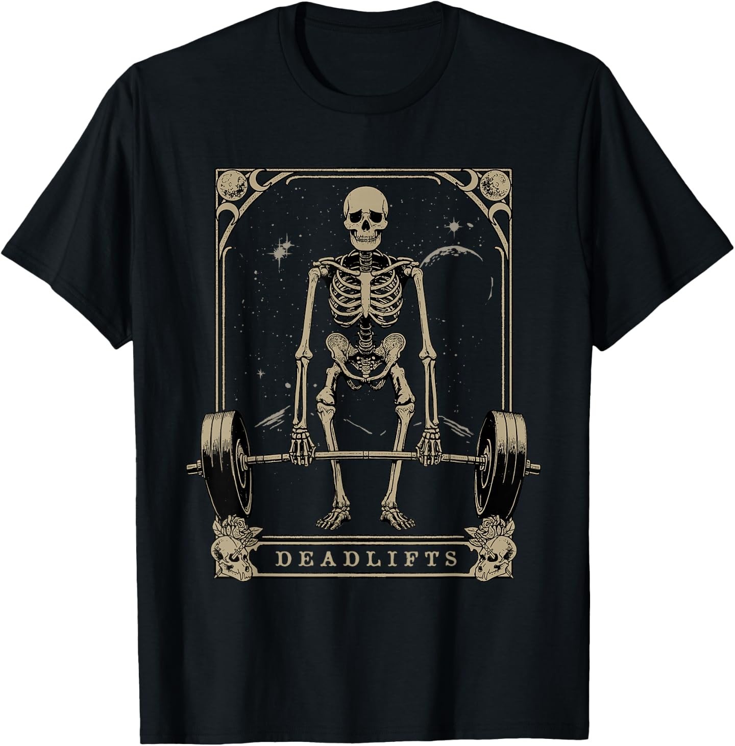 Tarot Card Deadlift Shirt Deadlifts Gym Workout Occult T-Shirt
