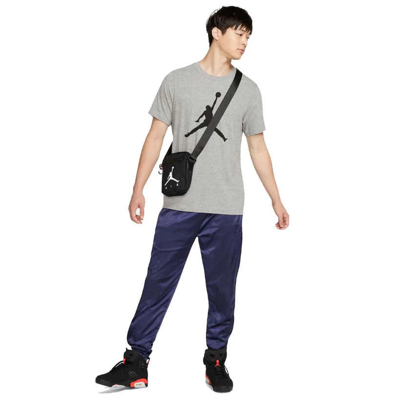 Nike Air Jordan Jumpman Logo Mens T-Shirt Grey Multi Size Casual Sportswear Top gallery