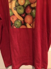 Supreme Red Fruit Cotton T-Shirt Authentic Made In USA Size Large USA RN#101837