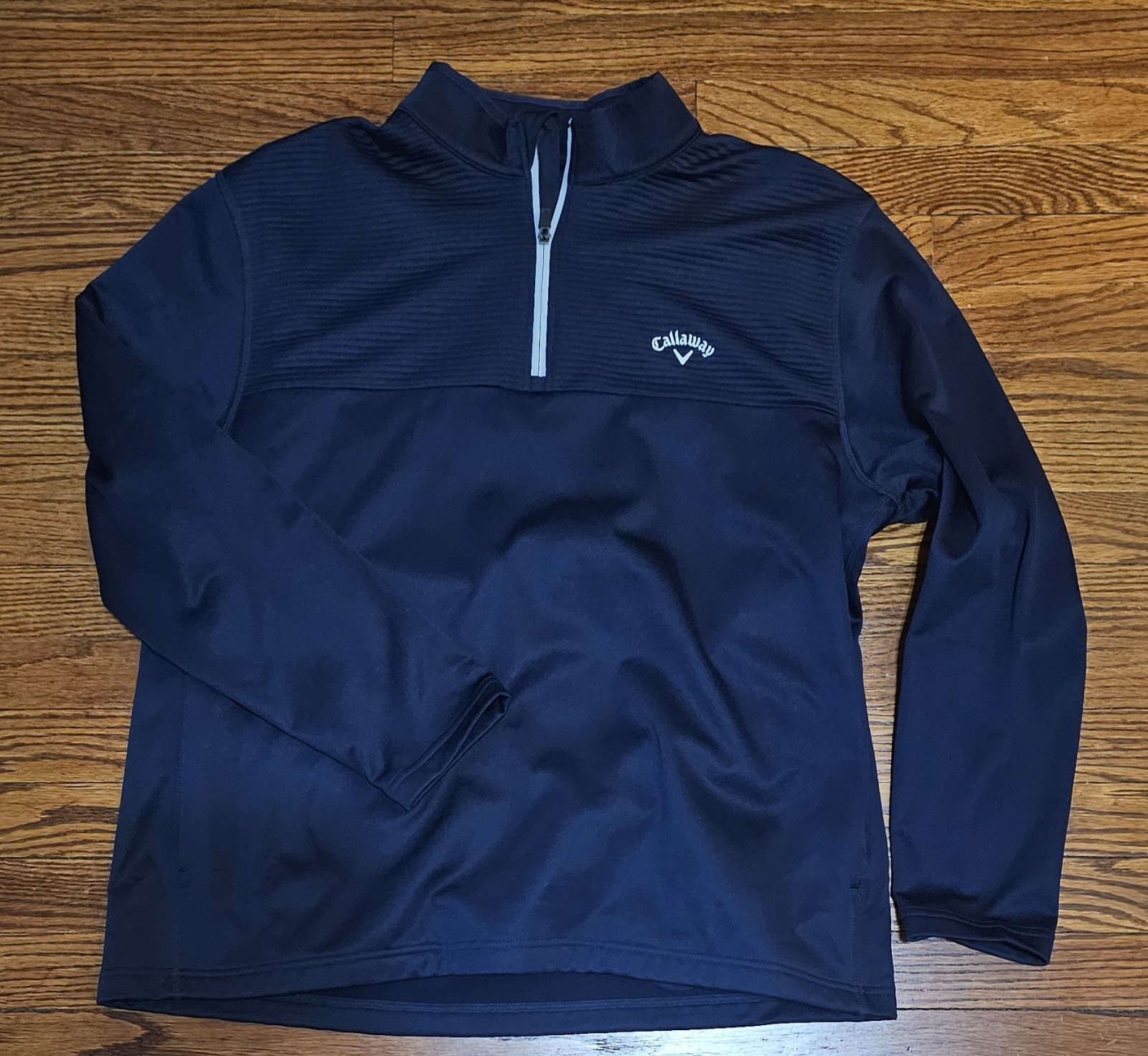 Callaway Navy Blue 1/4 Zip Pullover Mens Extra Large Golf Outdoors Fast Dry XL
