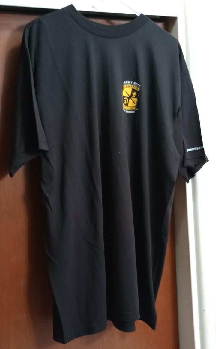 UNICOR TSHIRT XL BLACK USA ARMY ROTC FIGHTING ILLINI NWOT gallery