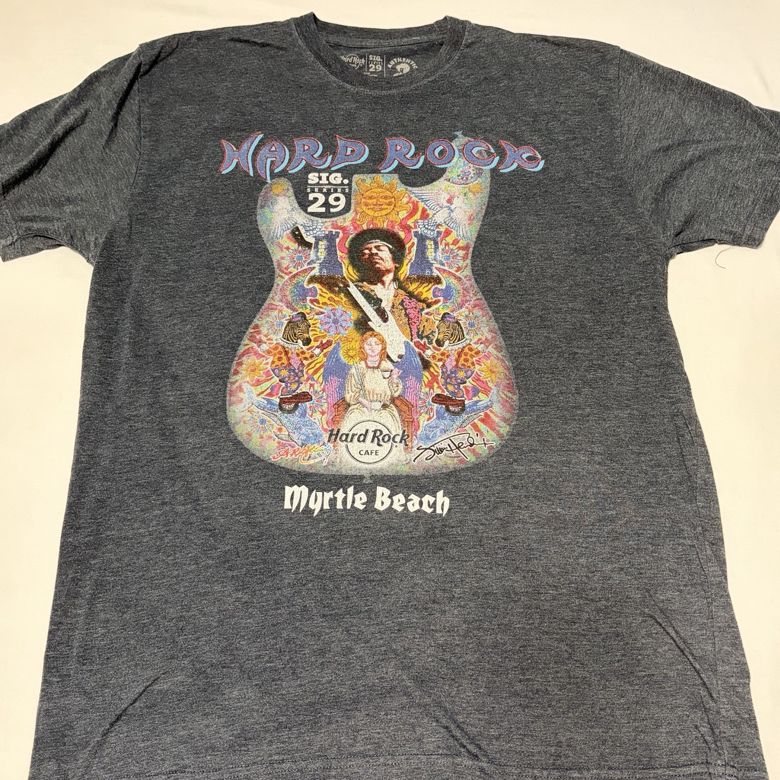 Hard Rock Cafe Jimi Hendrix Shirt XL Signature Series 29 Myrtle Beach Fender gallery