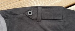 SMOG T-Shirt Buttoned Epaulettes Shoulder Strap 1/4 Button Up BLACK/ GOLD Sz XL