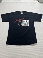 Vintage B.E. Taylor Have Yourself A Merry Christmas T-Shirt BE Band Tour Mens L