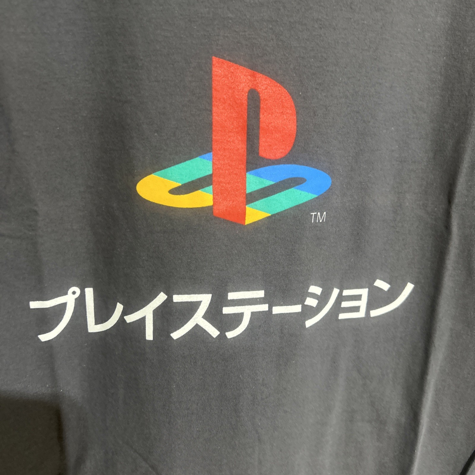NWOT Official PLAYSTATION 100% Cotton TEE / T-Shirt Size LARGE Dark Gray gallery