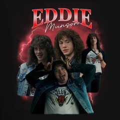 Eddie Munson Hellfire Club Stranger Metal Gift Vintage Series 90s Bootleg Her