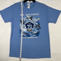 Lot 2 USAF Air Force Shield Graphic T Shirt Size M Military Training Fighter Jet