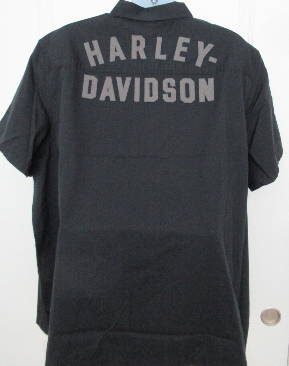 Harley Davidson Men's Short Sleeve 1/4 Zip Black Pullover Size 3XL NWT gallery