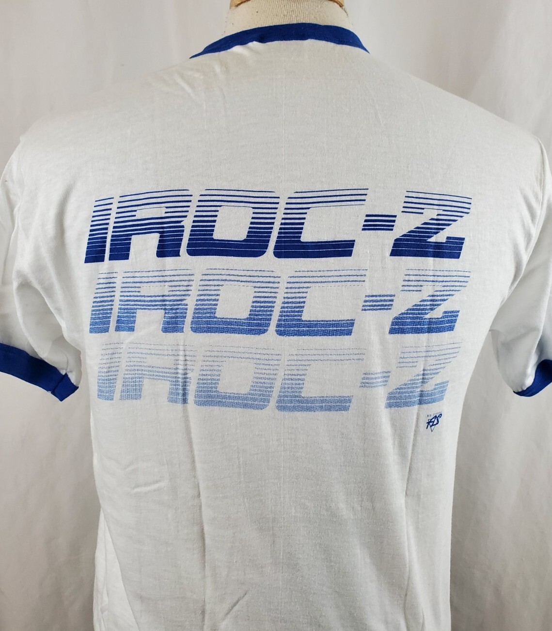 Vintage 80s Chevy Camaro IROC T-Shirt Large Ringer 50/50 Two Sided Deadstock, GM gallery
