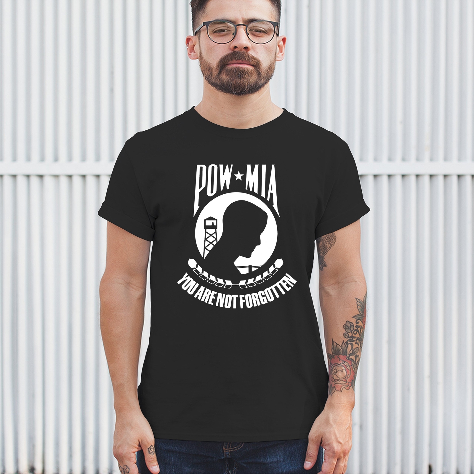POW MIA You Are Not Forgotten T-Shirt Patriotic Tee Shirt gallery