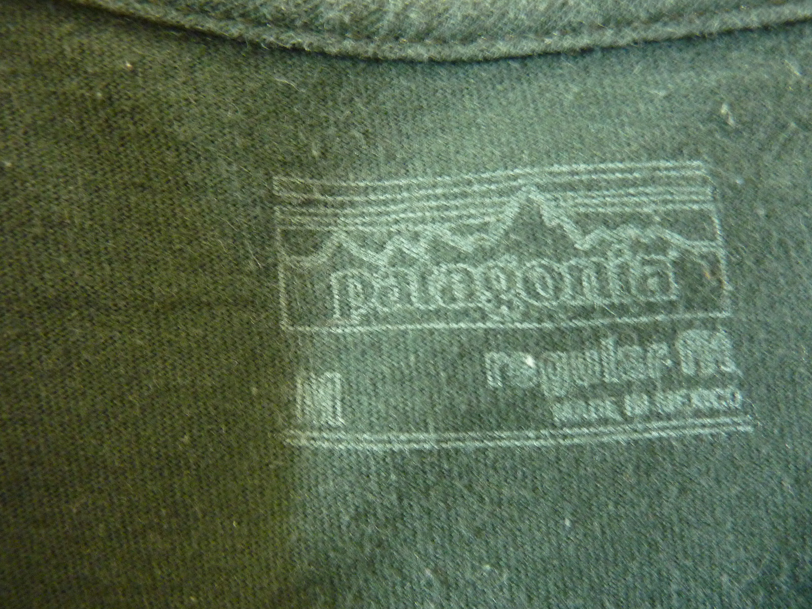 Patagonia Long Sleeve Shirt Dark Green Organic Cotton Regular Fit Adult Sz M gallery