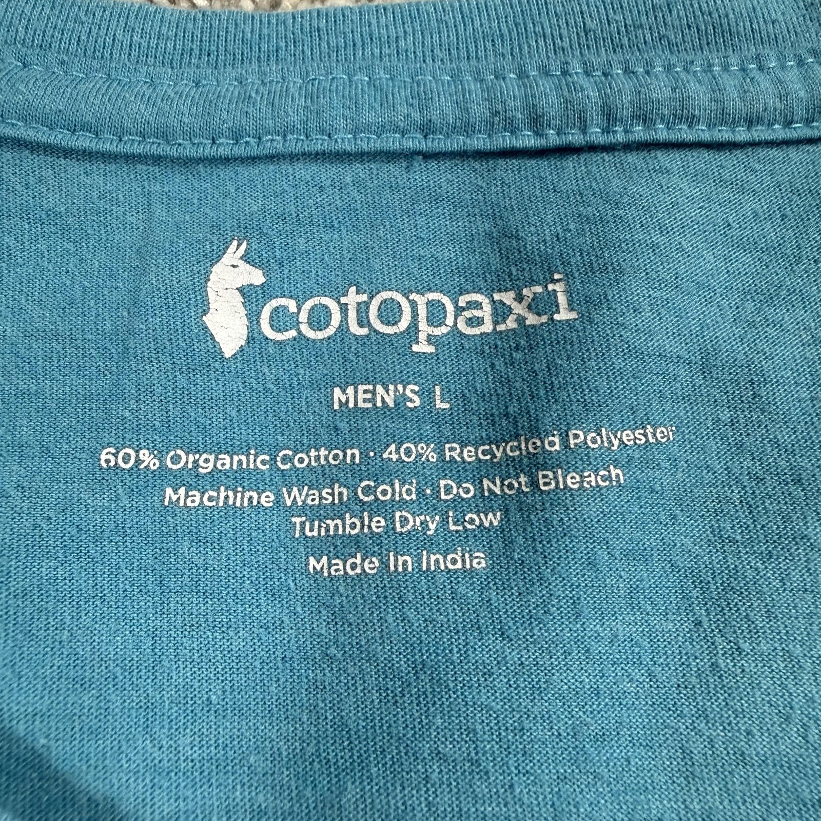 Cotopaxi Shirt Mens Large Blue Llama Topo Map Graphic Hiking Outdoor T-Shirt gallery