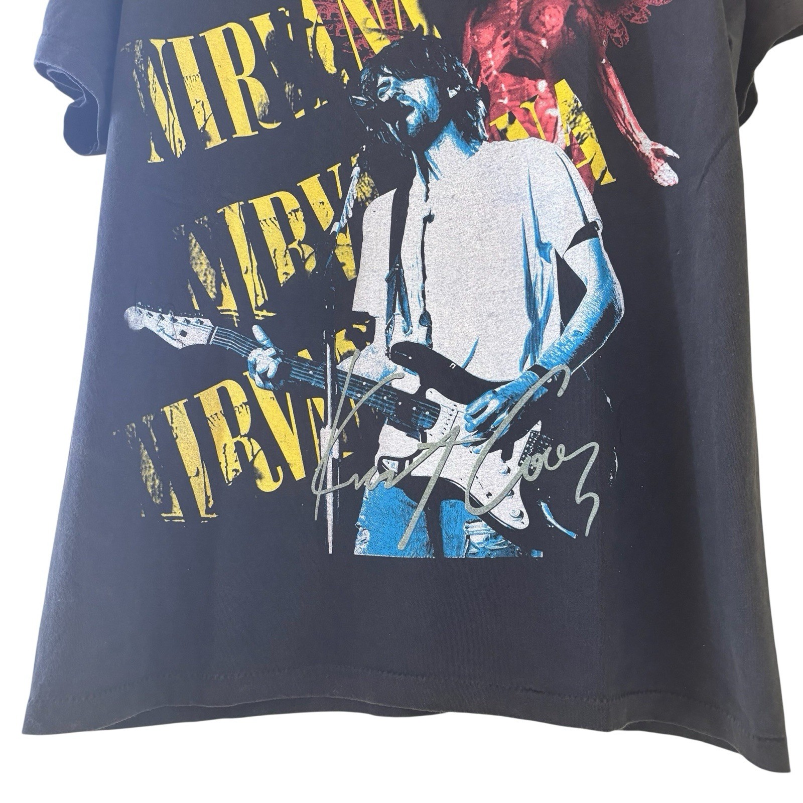 NIRVANA vintage In Utero tshirt ANGEL Kurt Cobain Sz Large REPRINT gallery