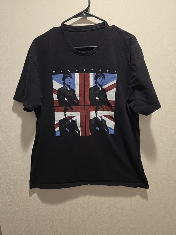 Paul McCartney Men’s Graphic T-shirt 2013 Tour Black XL Cotton B5