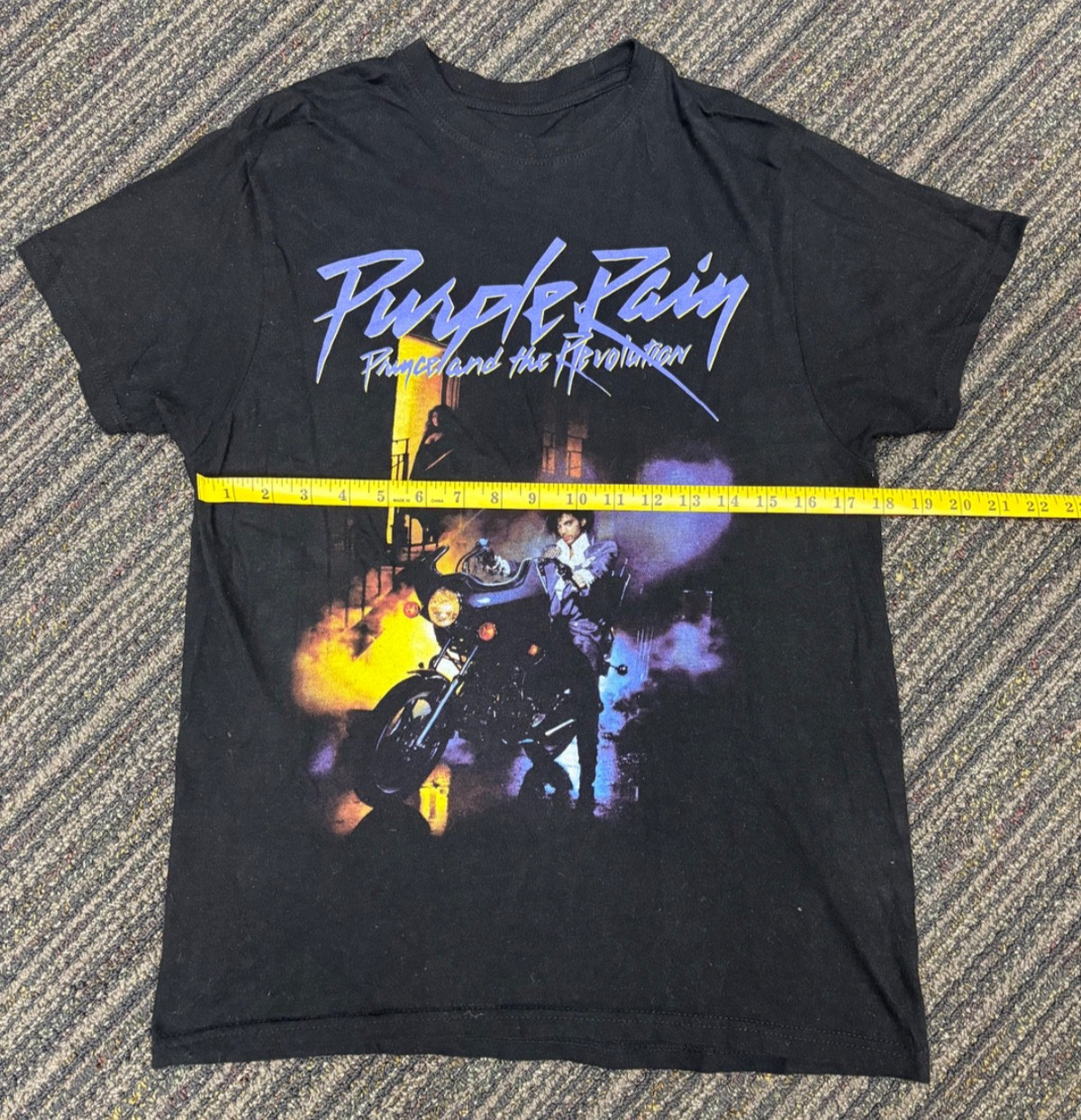 Prince Purple Rain Motorcycle Graphic T-Shirt Men’s M Official Estate Band Tee gallery