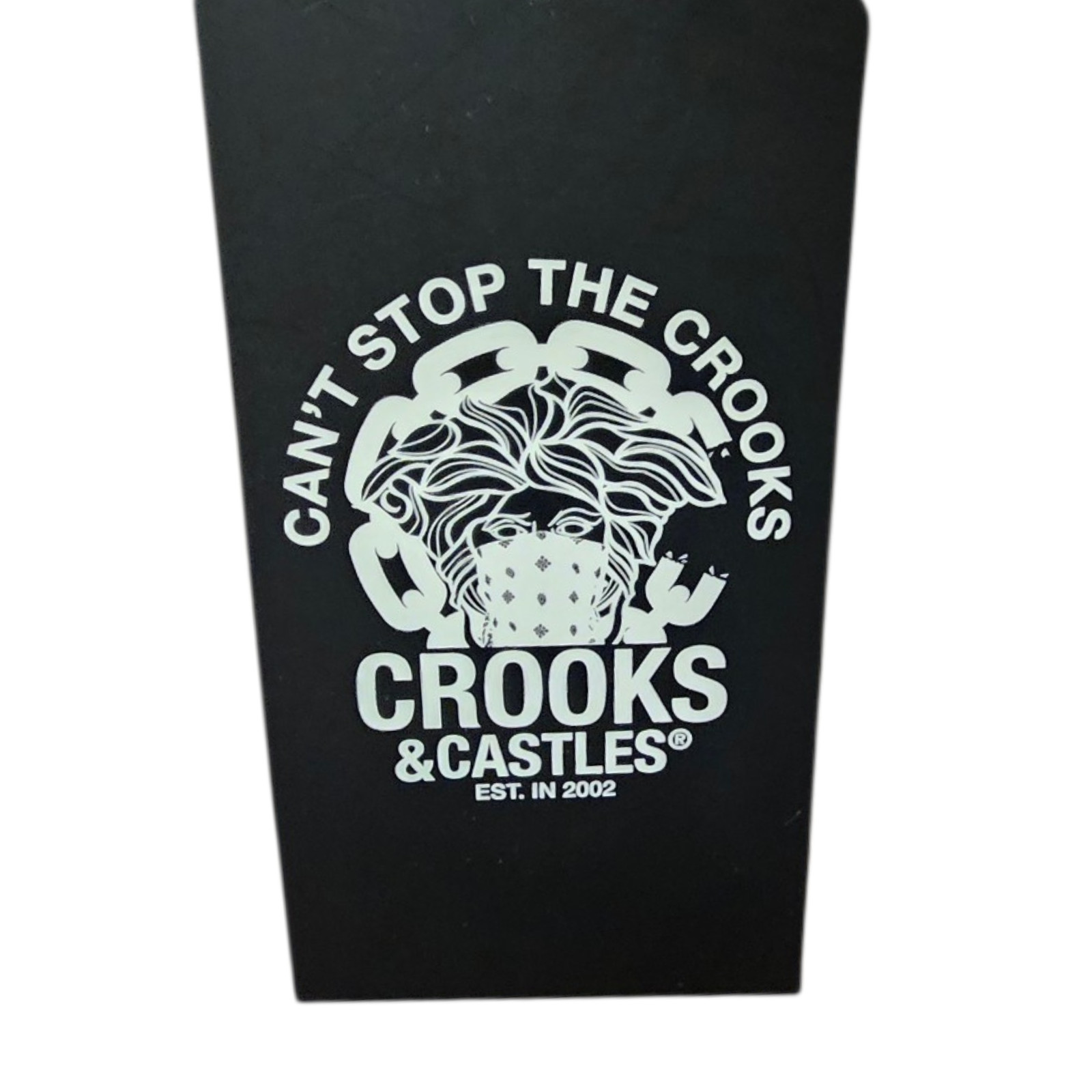 Crooks & Castles Crooks Football League Drop Shoulder Men Heavy Tee Black Size L gallery