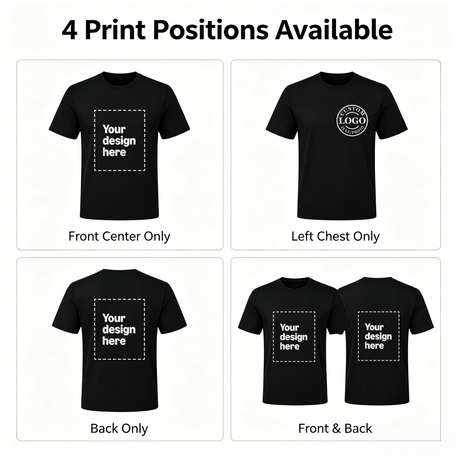 Personalized Custom Photo T-Shirt Gift for Dad Fathers Day Soft Cotton gallery