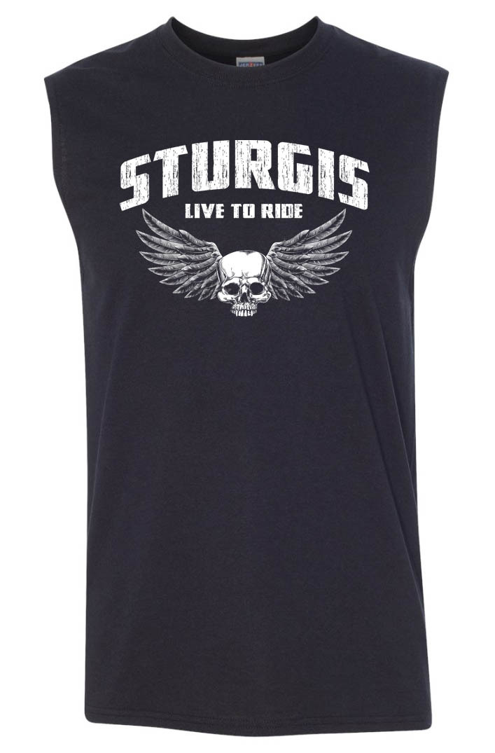 STURGIS Sleeveless T-shirt - S to 4XL - Harley Davidson Biker gallery
