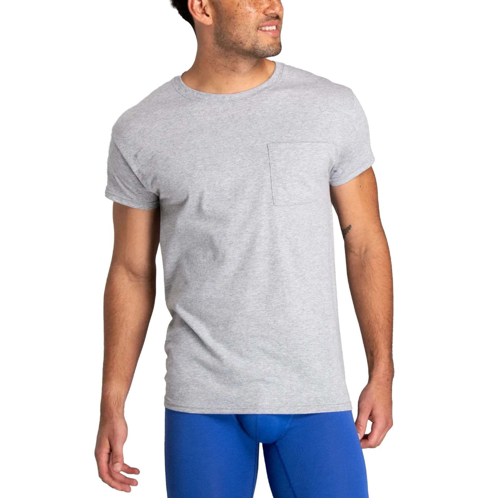 Fruit of the Loom 6-Pack Pocket Tee Men's T-Shirt Soft and Breathable Assorted gallery