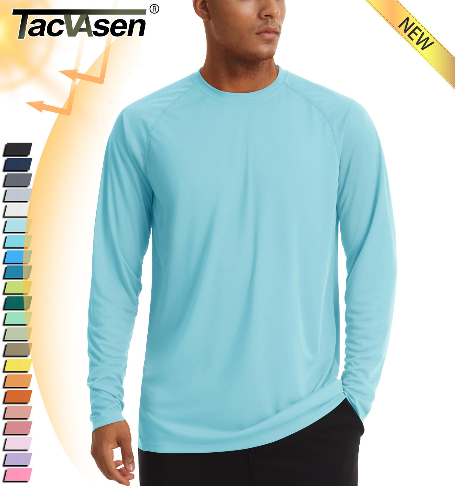 Summer Men's UV Shirts UPF50+ Outdoor Fishing Water Sport Performance T-Shirts gallery