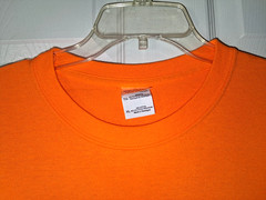 Mondelez International Orange Work Employee Tee Gildan Double Sided Graphic XL