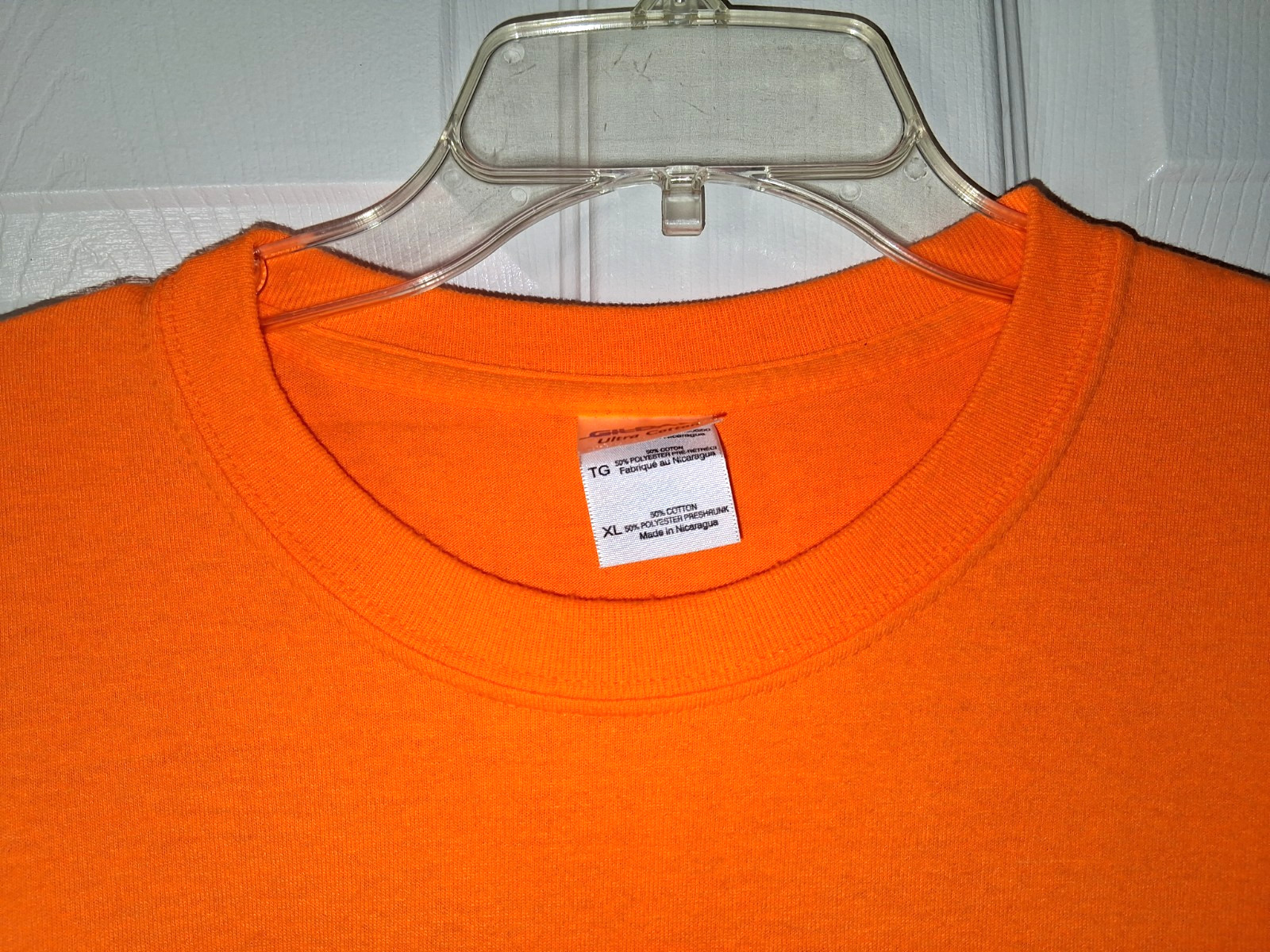 Mondelez International Orange Work Employee Tee Gildan Double Sided Graphic XL gallery
