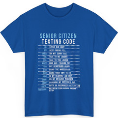 Senior Citizen Texting Code Cool Funny Old People Fun Unisex Crewneck Sweatshirt