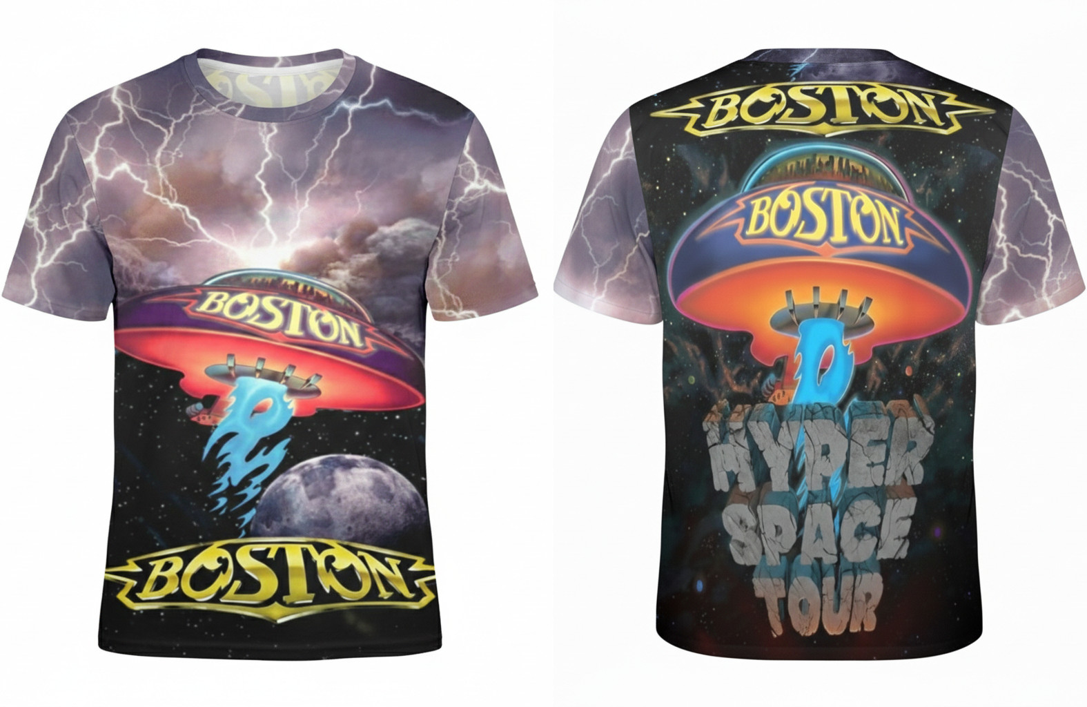Boston Band Hyper Space Tour AOP 3D T-Shirt FUll Size ED939