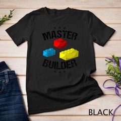 Cool Master Builder Funny Building Blocks Gift Men Women Premium Unisex T-shirt