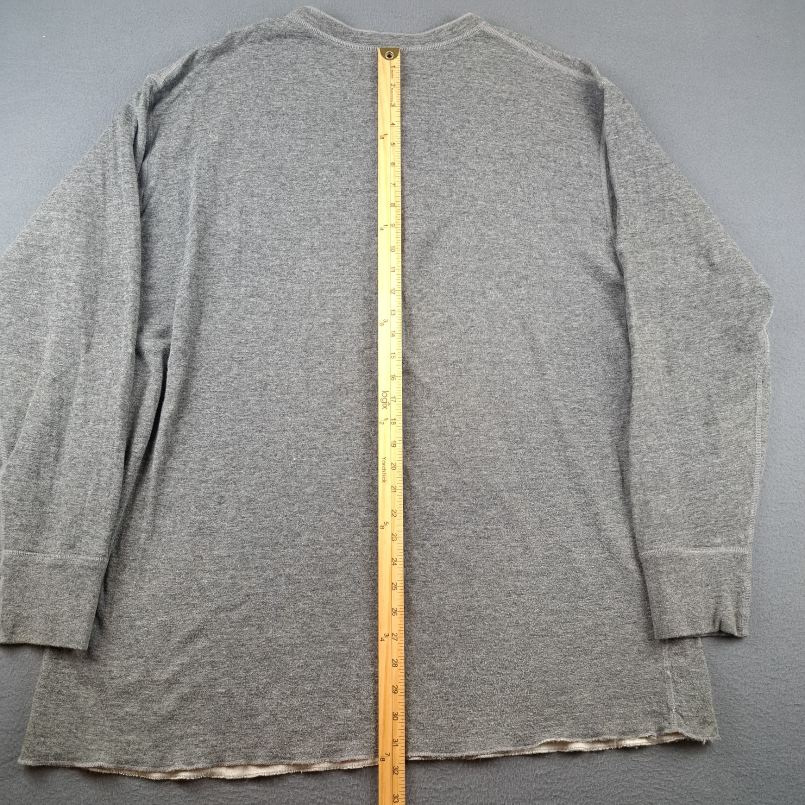 LL Bean Henley Shirt Mens Size 2XL River Driver Cotton Wool Nylon Canada 02037 gallery