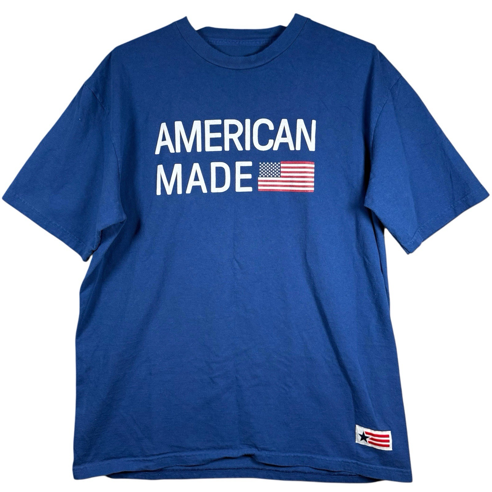 American Giant Flag Collection T Shirt Mens XL Blue American Made USA gallery