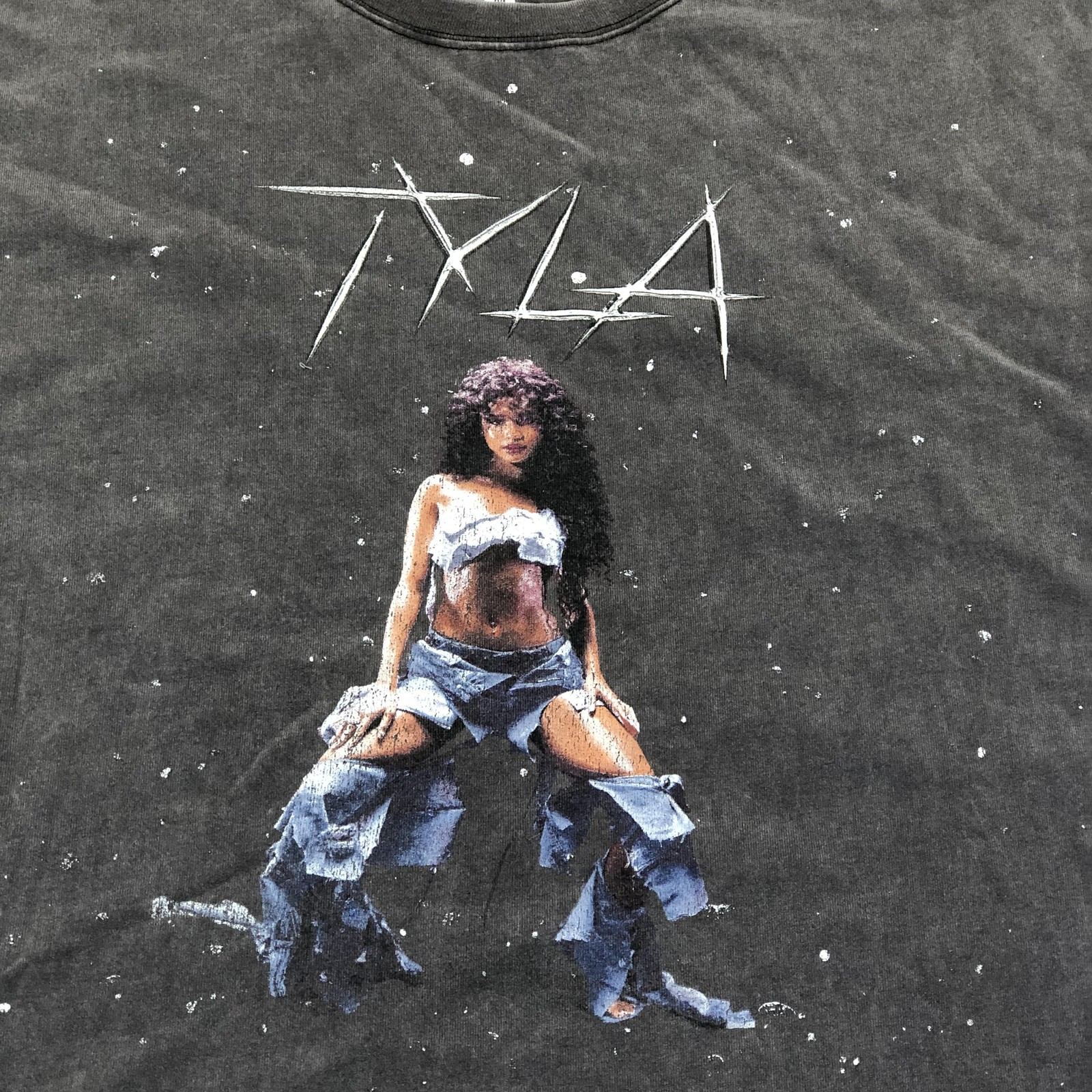 Goodie Two Sleeves Shirt Mens Medium Black Tyla Graphic Tee Tagless Music gallery