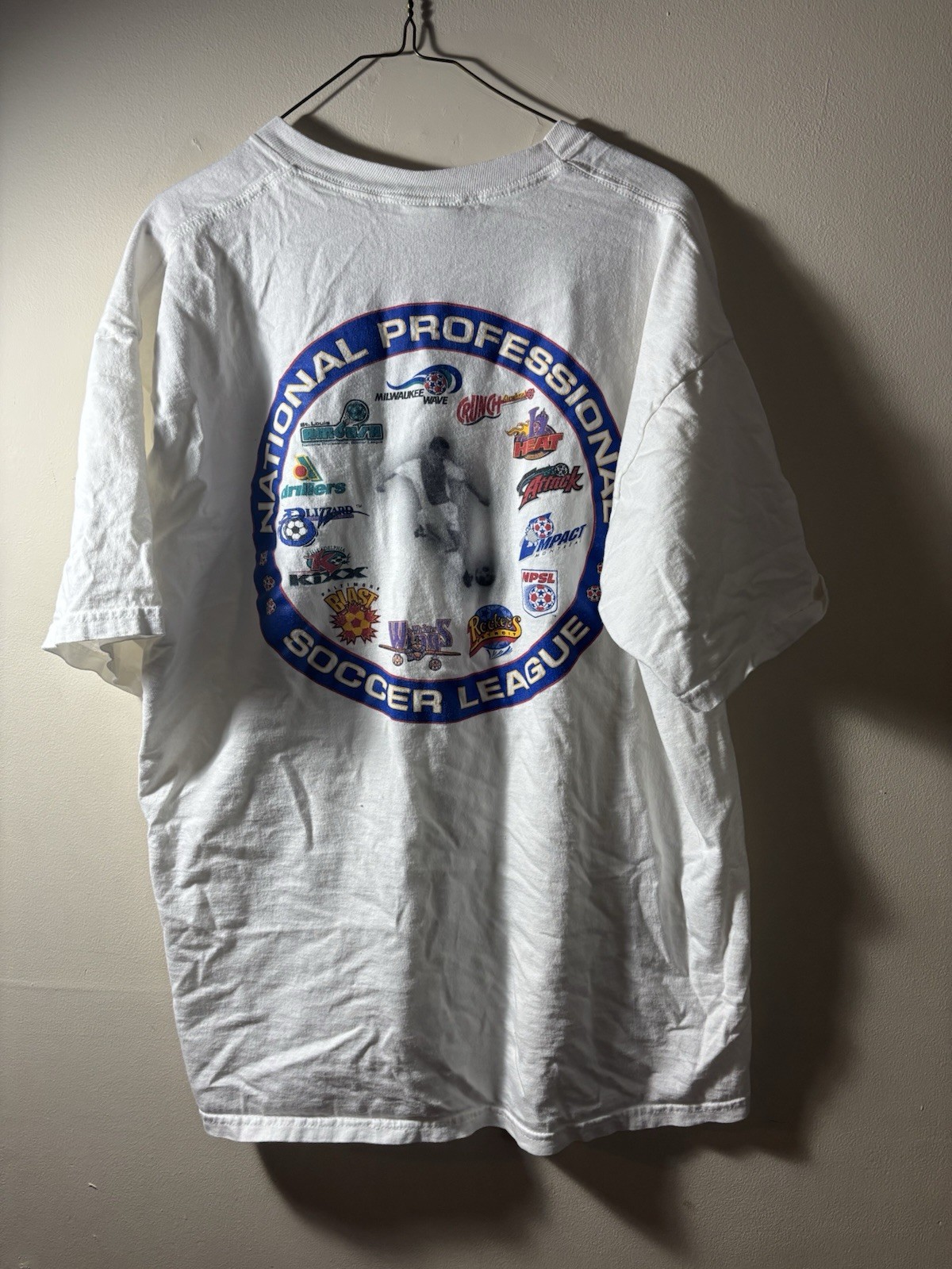 NPSL Soccer T-Shirt Size XL Indoor Arena Soccer Tee Rare Vintage 90s Ambush gallery