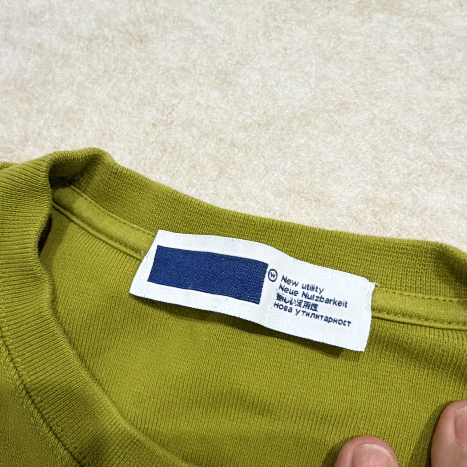 AFFXWRKS Men's Green Solid Pocket Crew Neck Short Sleeve T-Shirt Size L gallery