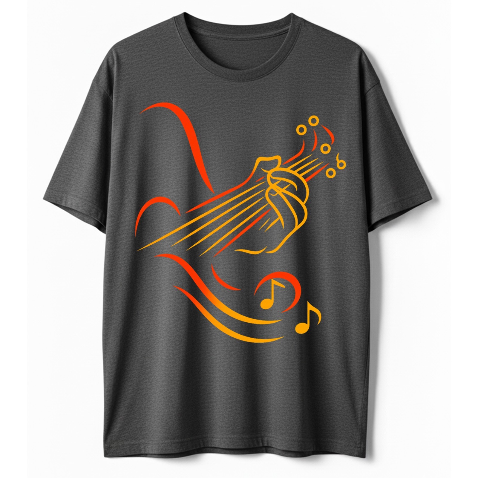 Guitar Lover Music Notes Musical Art Musician Gift T-Shirt, Musician Graphic Tee gallery