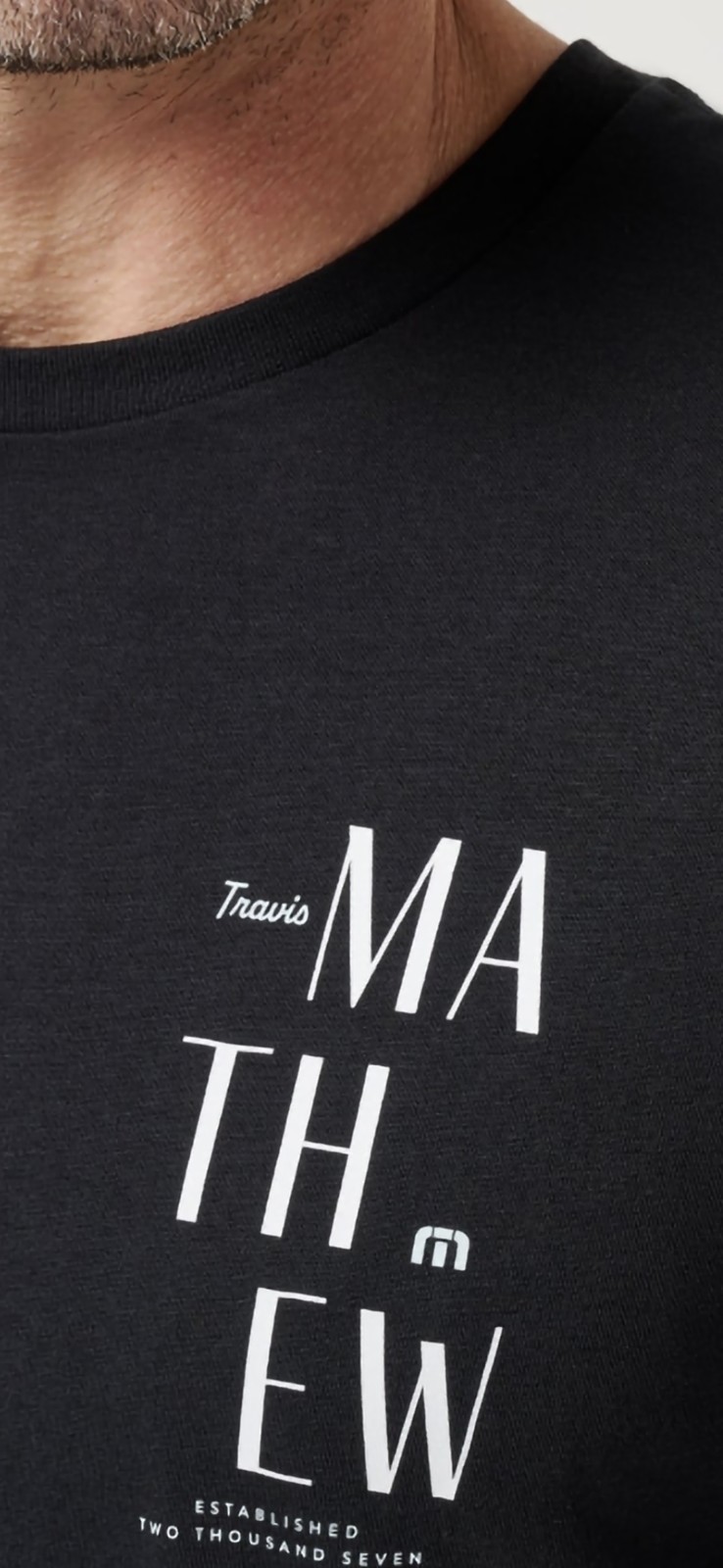 NWT Travis Mathew Black Pima Cotton Art Scene Premium Shirt Mens Large