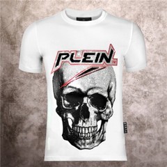PHILIPP PLEIN TSHIRT PHILIP SKULL RHINESTONE SKULL T-SHIRT POLO SHIRT