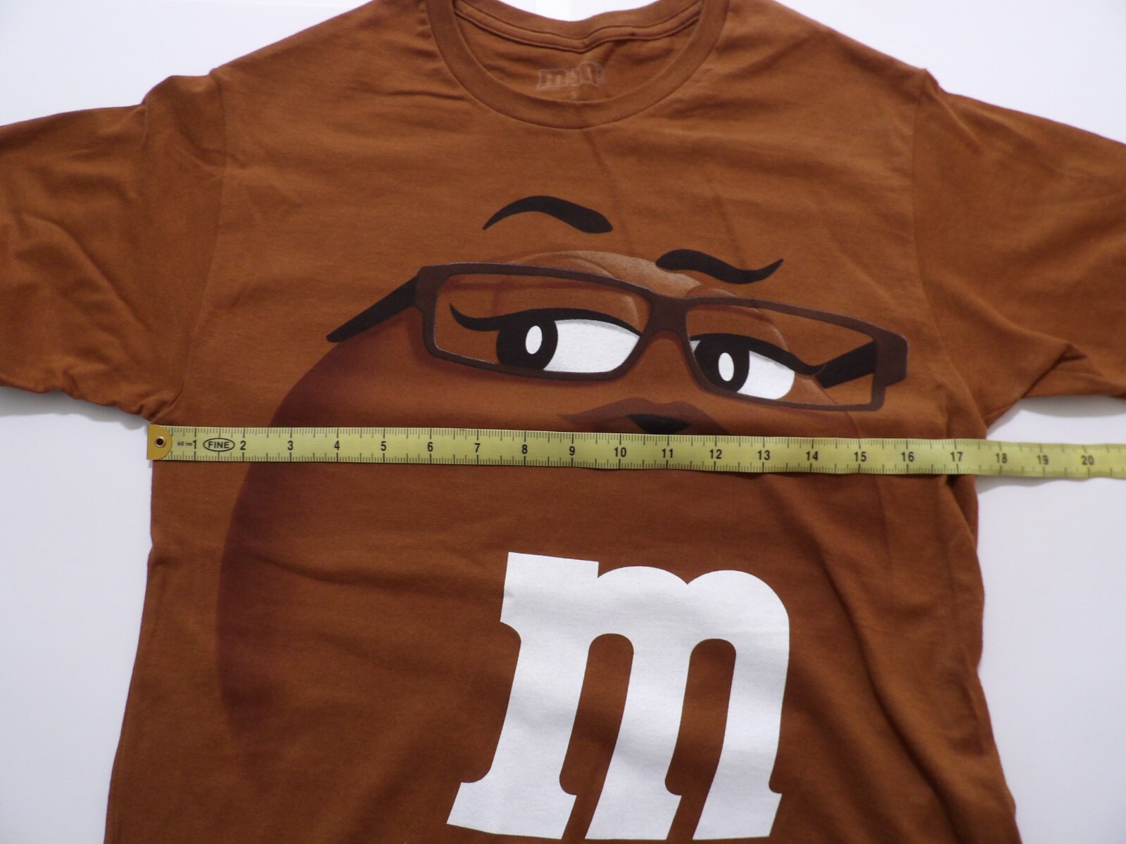 Adult Unisex Brown Small M&M's Face T-Shirt gallery